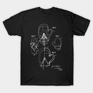 Boxing Glove Cover Vintage Patent Hand Drawing T-Shirt